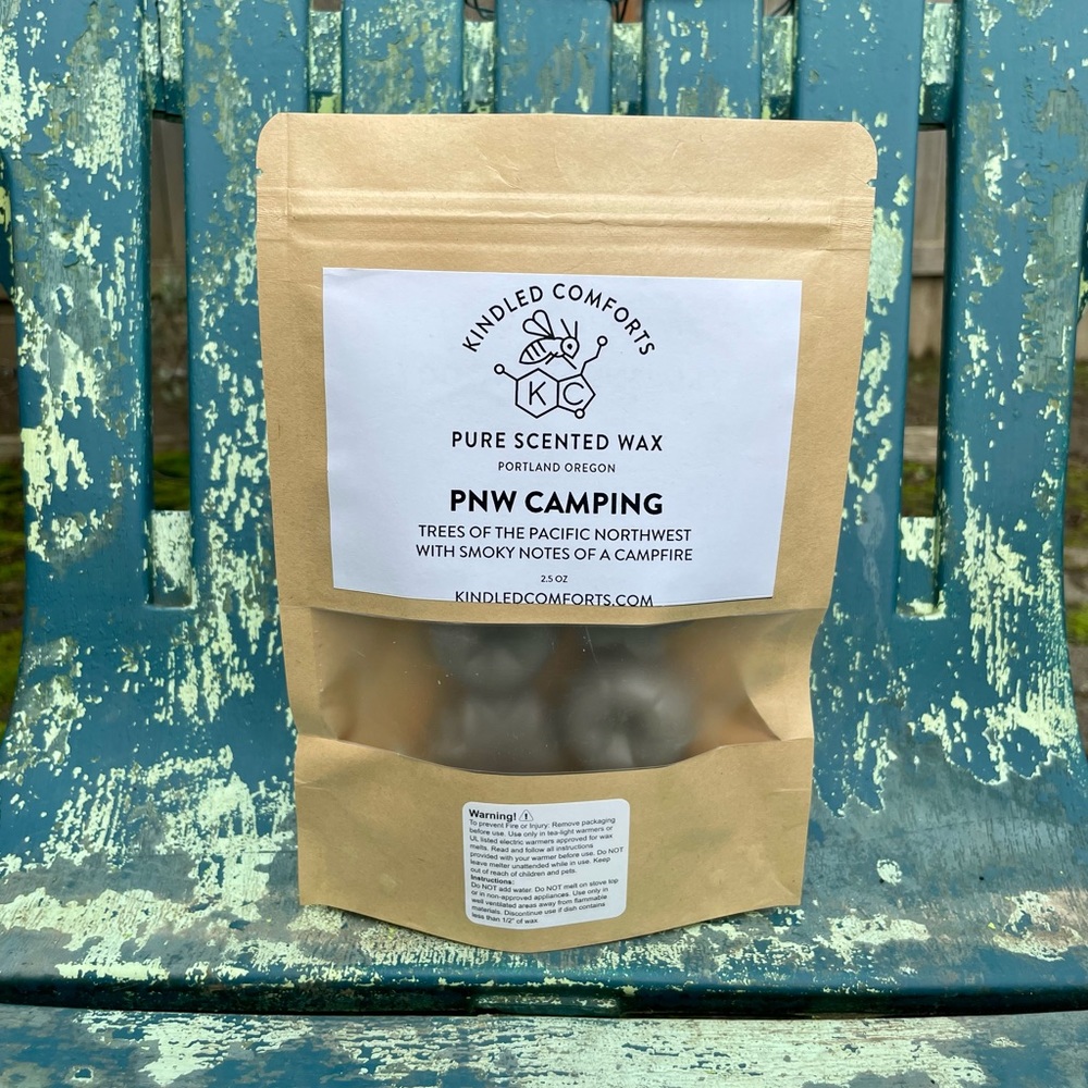 SALE PNW Camping 100% Beeswax Scented Wax Cubes Melts